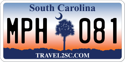 SC license plate MPH081