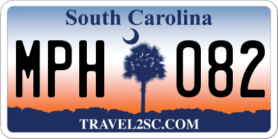 SC license plate MPH082