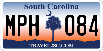 SC license plate MPH084