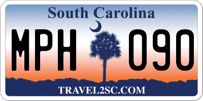 SC license plate MPH090