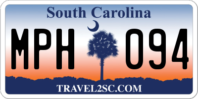 SC license plate MPH094