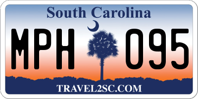 SC license plate MPH095