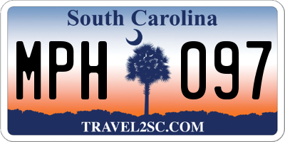 SC license plate MPH097