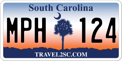 SC license plate MPH124