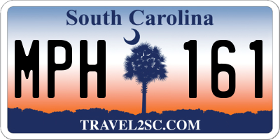 SC license plate MPH161