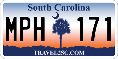 SC license plate MPH171