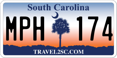 SC license plate MPH174