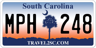 SC license plate MPH248