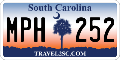 SC license plate MPH252