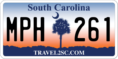 SC license plate MPH261