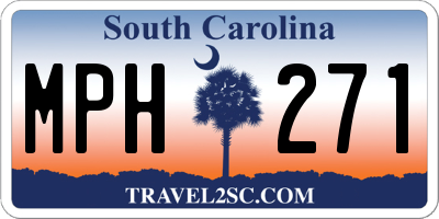 SC license plate MPH271