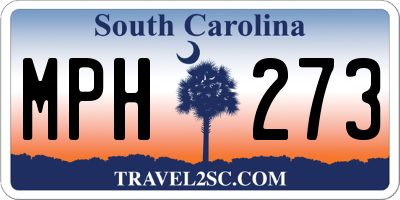 SC license plate MPH273