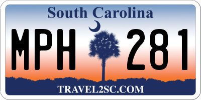 SC license plate MPH281