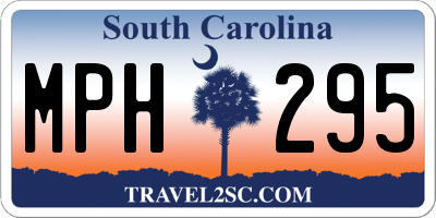 SC license plate MPH295