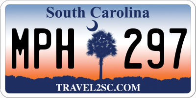 SC license plate MPH297