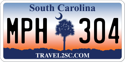 SC license plate MPH304