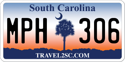 SC license plate MPH306