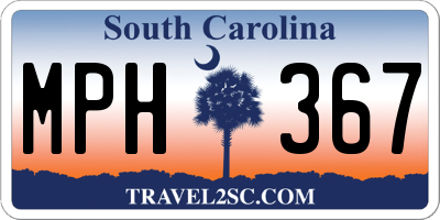 SC license plate MPH367
