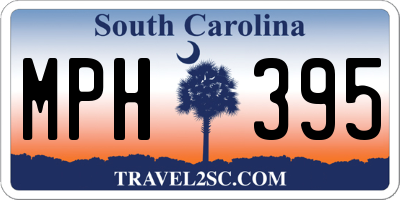 SC license plate MPH395
