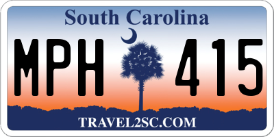 SC license plate MPH415