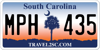 SC license plate MPH435
