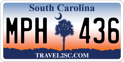 SC license plate MPH436