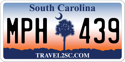SC license plate MPH439
