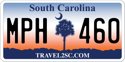 SC license plate MPH460