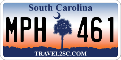 SC license plate MPH461