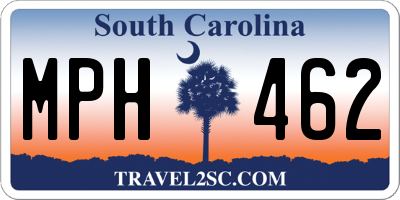 SC license plate MPH462
