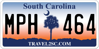 SC license plate MPH464