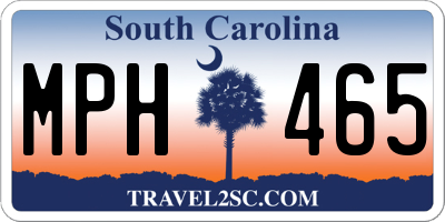 SC license plate MPH465