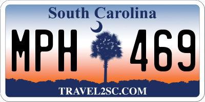SC license plate MPH469
