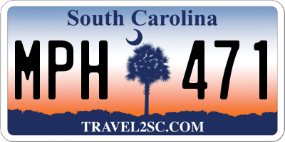 SC license plate MPH471