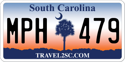 SC license plate MPH479