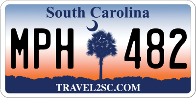 SC license plate MPH482