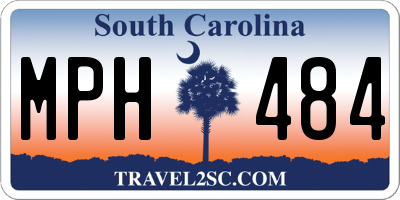 SC license plate MPH484