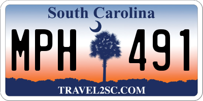 SC license plate MPH491