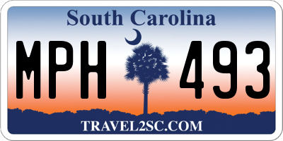 SC license plate MPH493