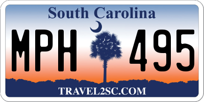 SC license plate MPH495