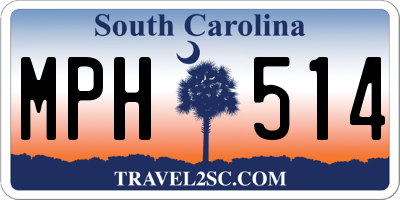 SC license plate MPH514