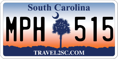 SC license plate MPH515