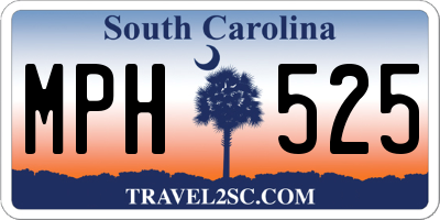 SC license plate MPH525