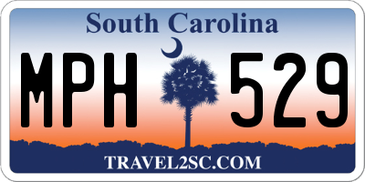 SC license plate MPH529