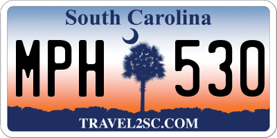 SC license plate MPH530