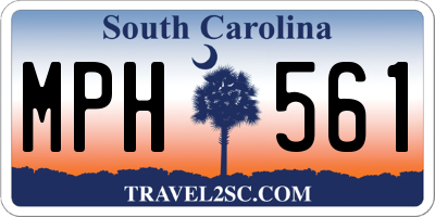 SC license plate MPH561
