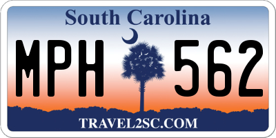 SC license plate MPH562
