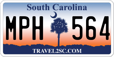 SC license plate MPH564