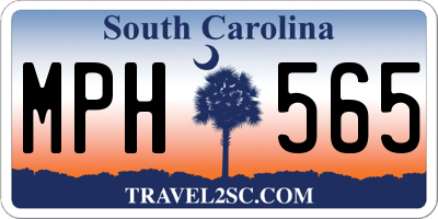 SC license plate MPH565
