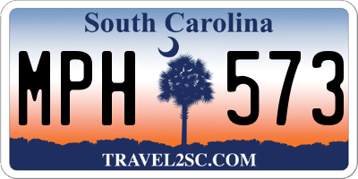 SC license plate MPH573